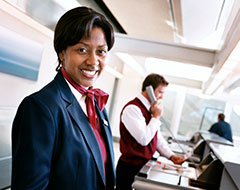 Hospitality & Tourism Management professional at airport